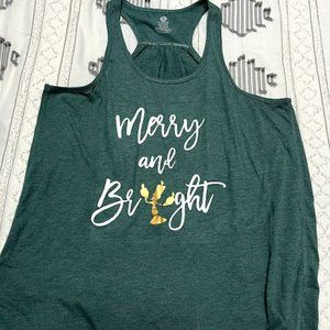 Disney Christmas Beauty and the Beast Women's Tank Top